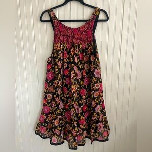 Women’s Free People Black Oh Baby Floral Mini Dress Size M